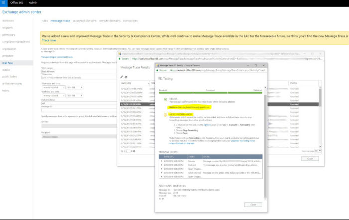 office 365 message trace tool